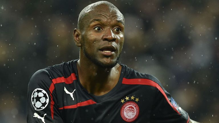 Eric Abidal reacts during the UEFA Champions League group A match between Juventus and Olympiacos
