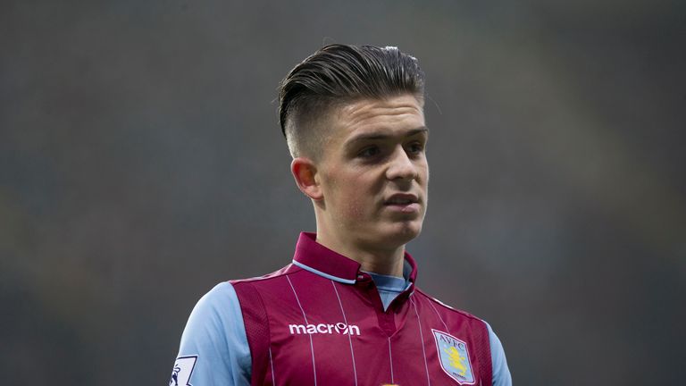 Jack Grealish of Aston Villa during the FA Cup Third Round match between Aston Villa and Blackpool at Villa Park on January 04, 2015 in Birmingham, England