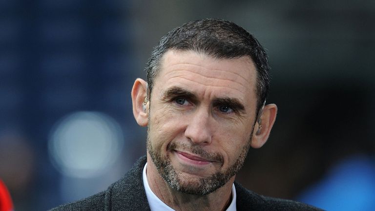 WEST BROMWICH, ENGLAND - NOVEMBER 29:  Former Arsenal player Martin Keown working for BT Sport before 