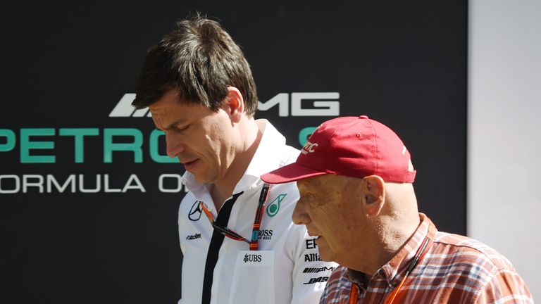 Toto Wolff and Niki Lauda