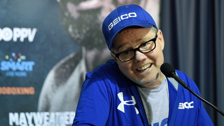 WBO welterweight champion Manny Pacquiao's trainer Freddie Roach