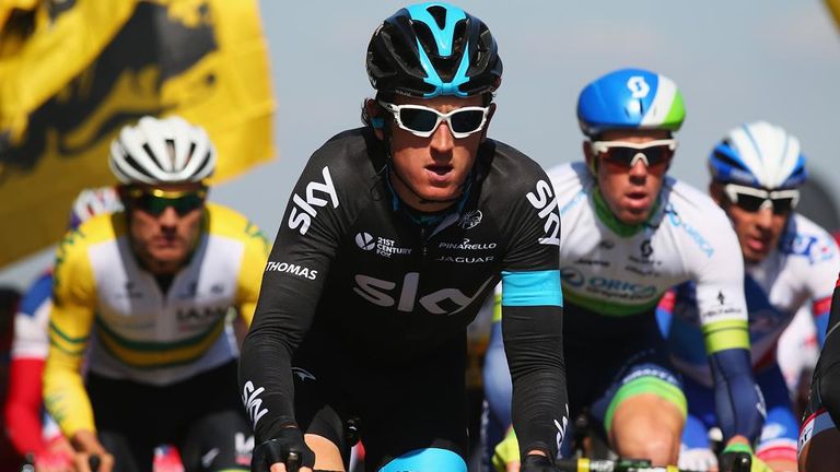 Geraint Thomas during the 2015 Tour of Flanders