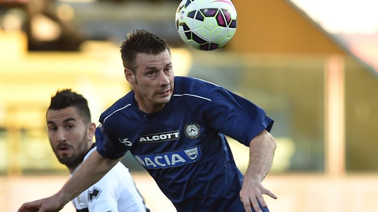 Giovanni Pasquale of Udinese in action during the Serie A match between Parma and Udinese