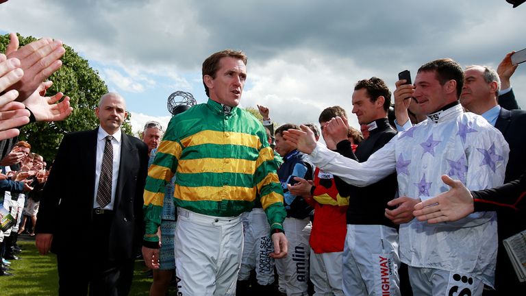 Tony Mcoy is given a guard of honour