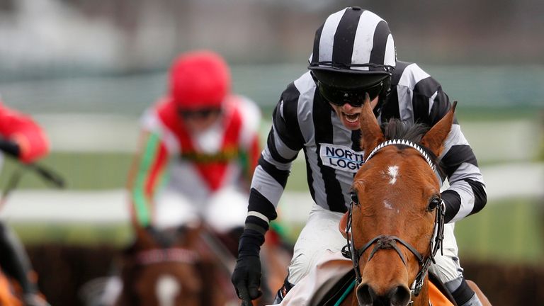 Diarmuid O'Regan rides William Money clear to win the 888Sport Tim Moloney Handicap Chase at Haydock