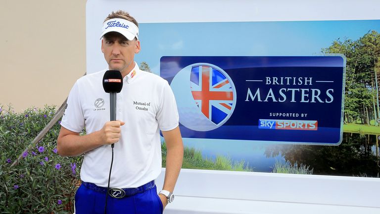 DORAL, FL - MARCH 04: Ian Poulter of England The British Masters Tournament Host announces the event 