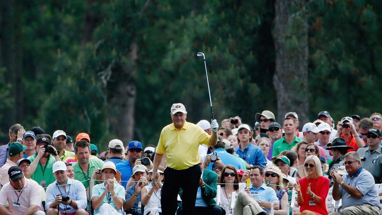 Jack Nicklaus during the Par 3 Contest