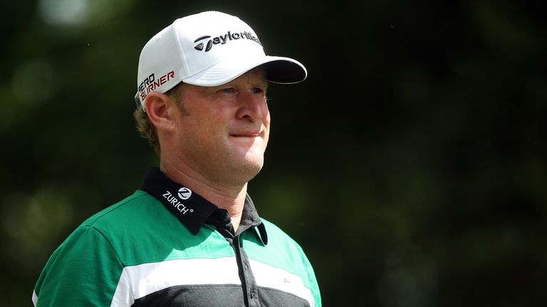  Jamie Donaldson of Wales  walks on the second hole during the third round of the 2015 Masters Tournament at Augusta National