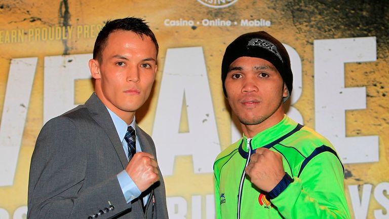 Josh Warrington, Dennis Tubieron, (Pic by Lawrence Lustig)