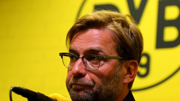 Dortmund manager Jurgen Klopp 