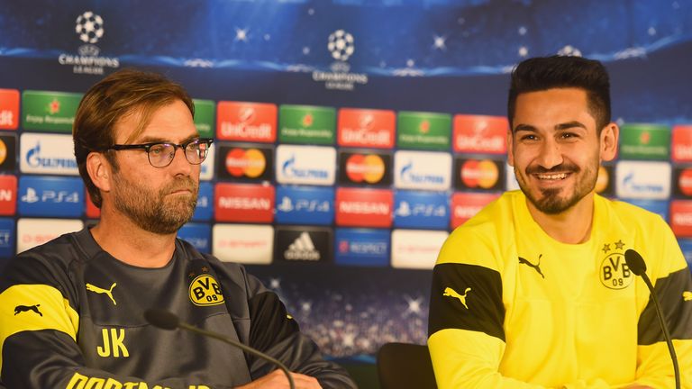 Jurgen Klopp and Ilkay Gundogan