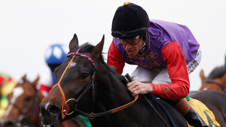 Peacock, ridden by Richard Hughes, wins the Betfred Racing 'Follow Us On Twitter' Conditions Stakes at Kempton