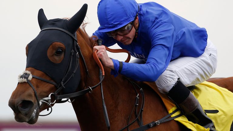 Very Special, ridden by James Doyle, leads the field home to win the Betfred Supports Jack erry House Fillies' Conditions Stakes at Kempton