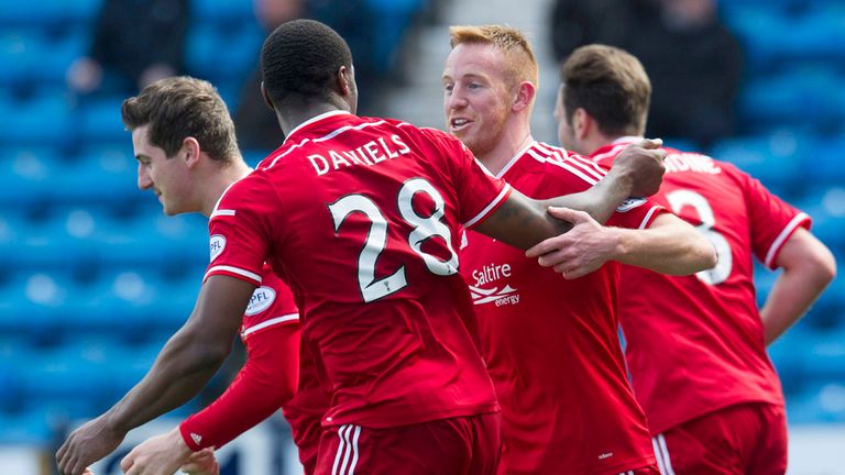 Aberdeen's Adam Rooney celebrates 