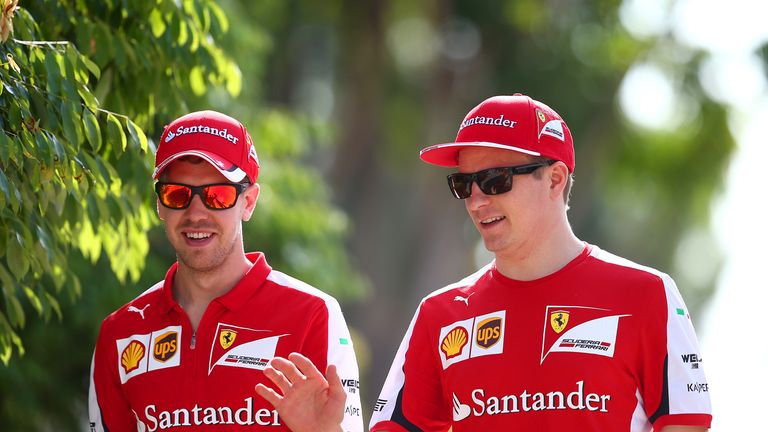 Sebastian Vettel and Kimi Raikkonen 
