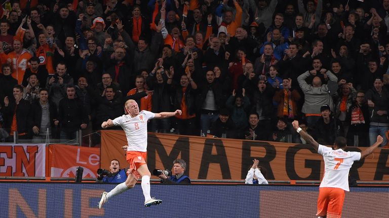 Davy Klaassen scored the second in the Netherlands' win over Spain
