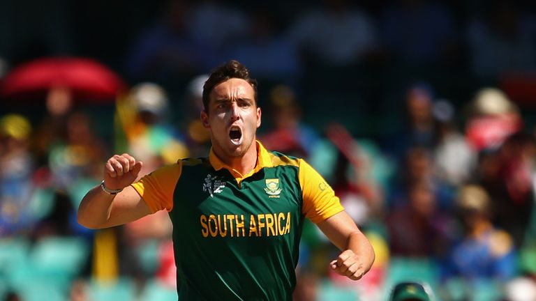 Kyle Abbott of South Africa during Cricket World Cup v Sri Lanka, March 18, 2015