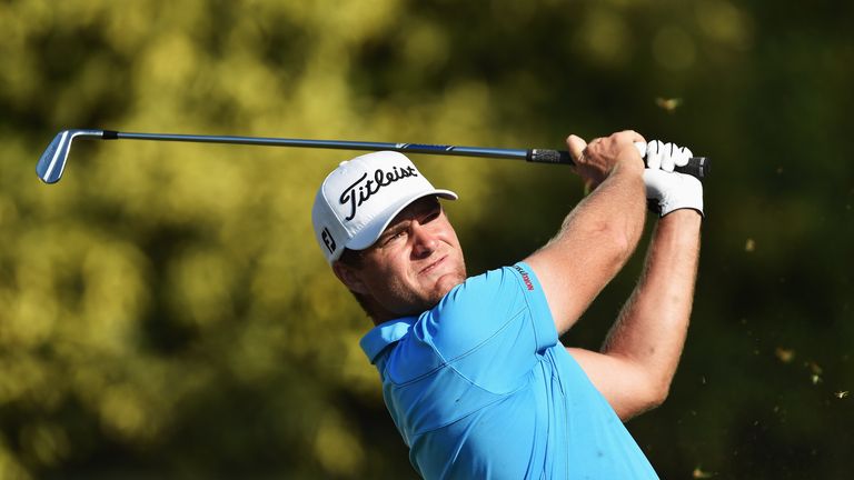 Lucas Bjerregaard of Denmark plays a shot during the third round of the Tshwane Open.