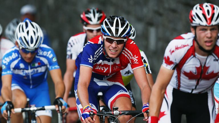 Luke Rowe of Great Britain in action in the Men's Under 23 Road Race at the 2009 UCI Road World Championships