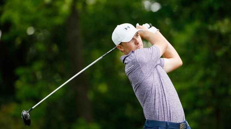 Jordan Spieth during the second round of the 2015 Masters Tournament at Augusta, April 10, 2015