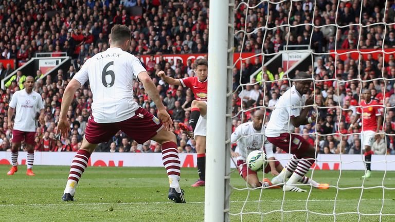 Ander Herrera gave United the lead late in the first half