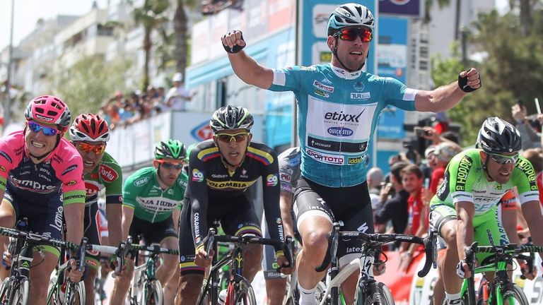 Mark Cavendish wins stage two of the 2015 Tour of Turkey