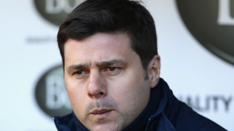 Manager Mauricio Pochettino of Spurs looks on during the Barclays Premier League match between Burnley and Tottenham