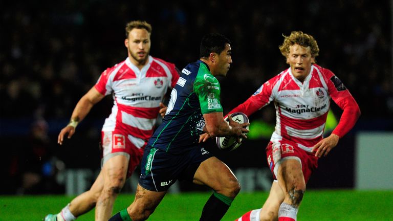 Mils Muliaina in action against Gloucester on Friday
