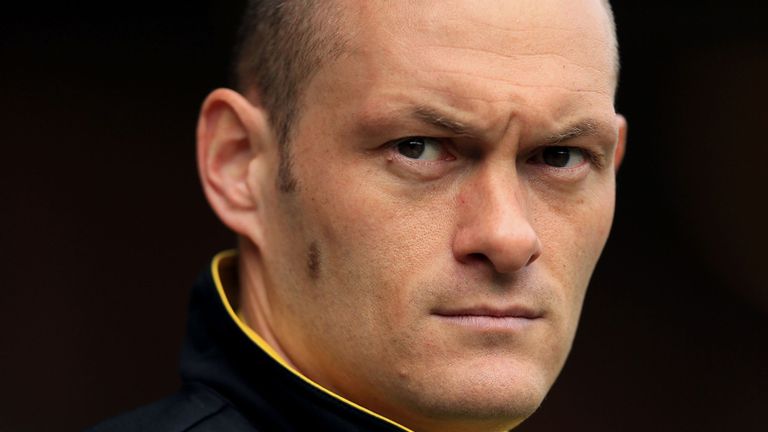 Norwich City Manager Alex Neil on the touchline before the Sky Bet Championship fixture at Carrow Road, Norwich.