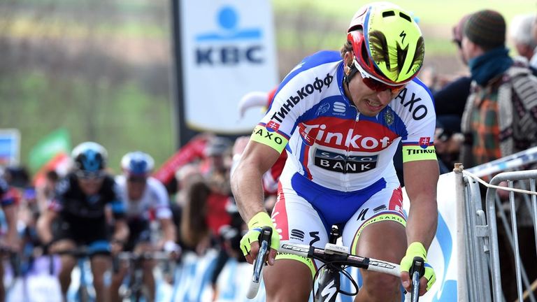 Peter Sagan showed improved form at the Tour of Flanders