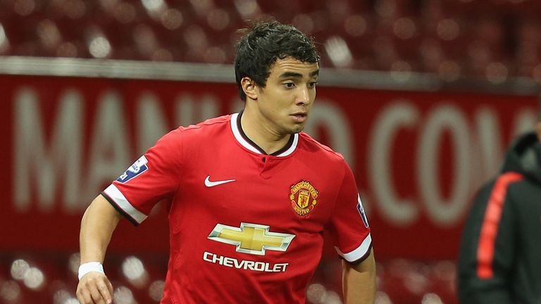 MANCHESTER, ENGLAND - MARCH 10:  Rafael da Silva of Manchester United U21s in action during the Barclays U21 