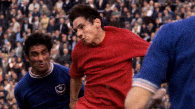 Ray Treacy (centre) in action for Charlton in 1969