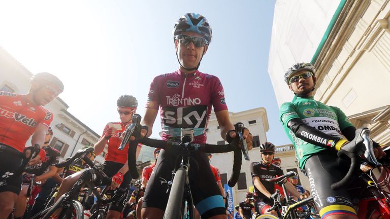 Richie Porte on stage three of the 2015 Giro di Trentino