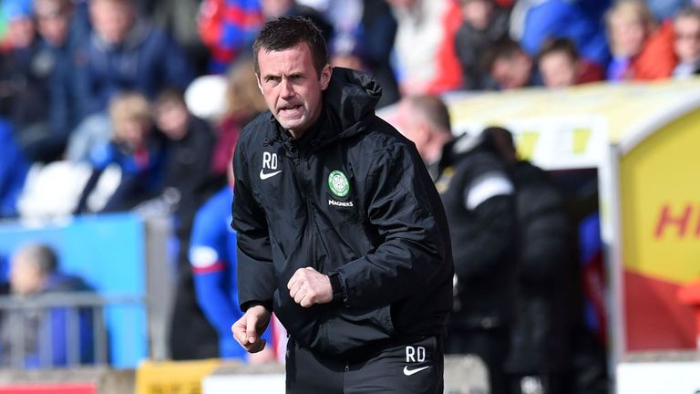 Ronny Deila: Celtic manager on the touchline at Inverness