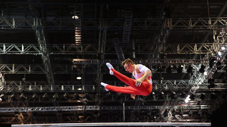 Sam Oldham: Shining on the Parallel Bars at the British Championships in liverpool