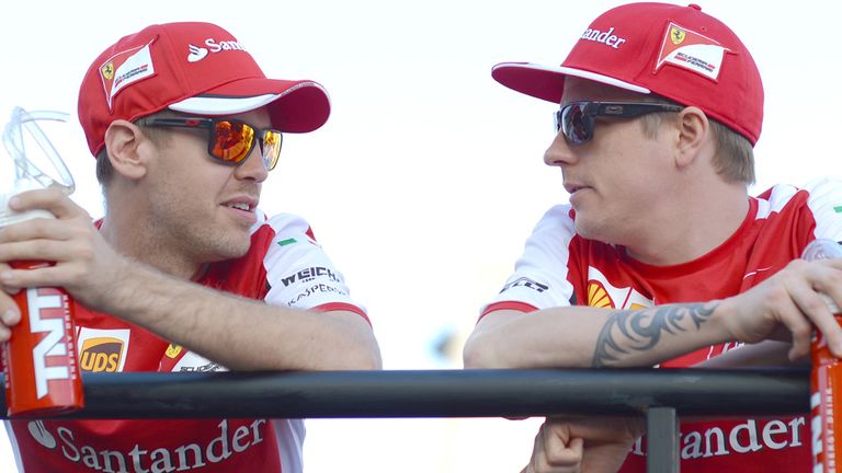 Sebastian Vettel and Kimi Raikkonen 
