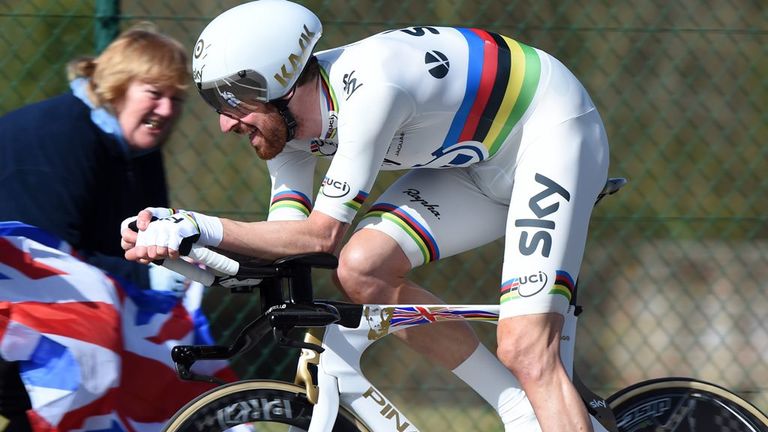 Sir Bradley Wiggins on stage 3b of the 2015 Three Days of De Panne