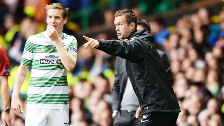 Celtic midfielder Stefan Johansen taking advice from Ronny Deila