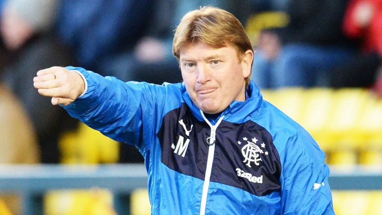 Stuart McCall: Rangers boss during the match with Livingston