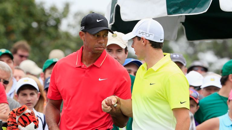 Tiger Woods, Rory McIlroy, Masters final round, Augusta National