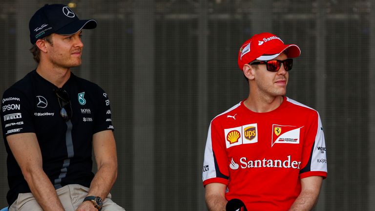 Nico Rosberg and Sebastian Vettel 