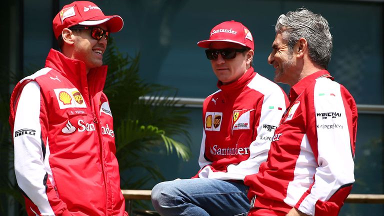 Vettel Raikkonen Ferrari