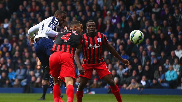 Victor Anichebe pulls one back for West Brom to make it 3-1
