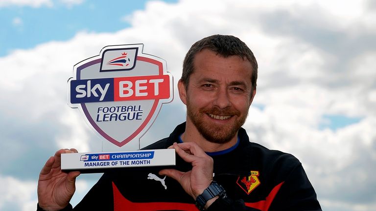 Pic by Avril Husband / Griffiths Photographers .Sky Bet Championship Manager of the month for April 2015 Slavisa Jokanovic of Watford FC