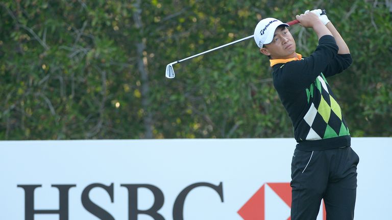 Wen-yi Huang of China in action during the second round of the Abu Dhabi HSBC Golf Championship 
