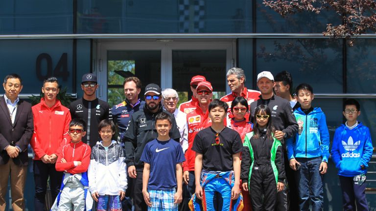 Young karters at 2015 Chinese GP