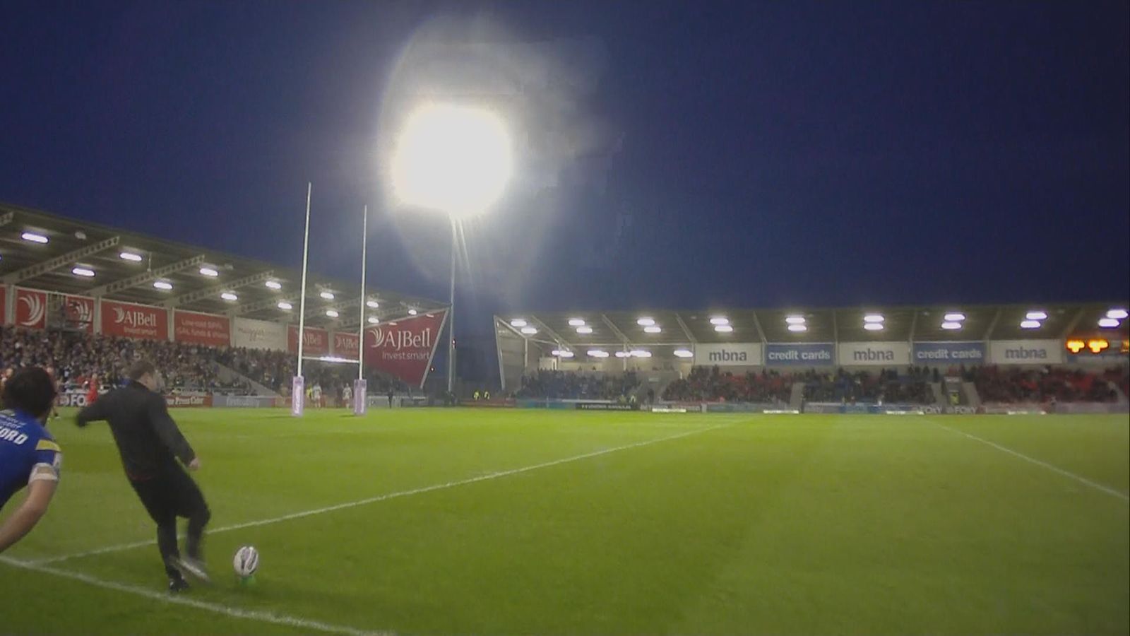 Fan kicks ball off tee | Sky Sports