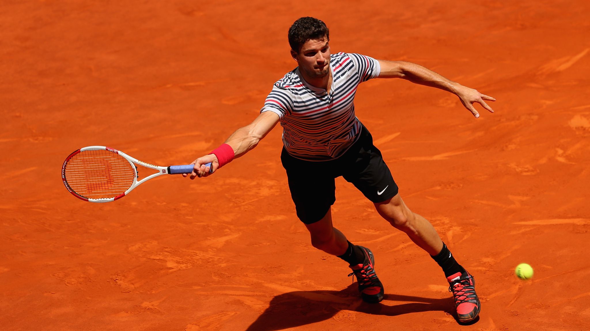 Milos Raonic, Stan Wawrinka and Grigor Dimitrov in action at the Madrid ...