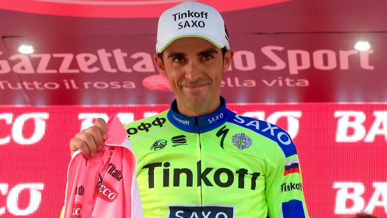 Alberto Contador after stage six of the 2015 Giro d'Italia