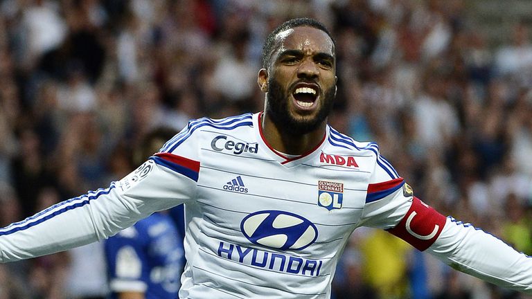 Lyon's French forward Alexandre Lacazette